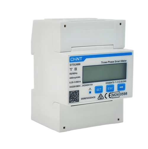 Chint DTSU666 three-phase DIN-rail smart meter