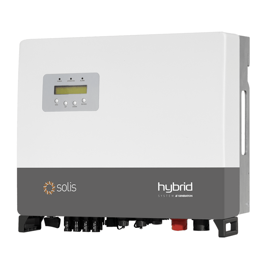 Wechselrichter from Solis RHI-3P4K-HVES-5G with 6.4KW DC and 2 MPPT
